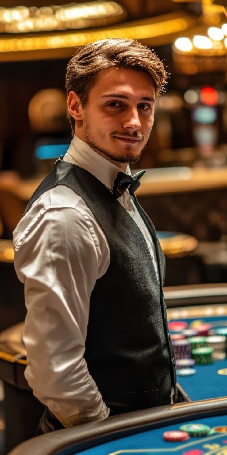 Dealer profesional oren999 berinteraksi dengan pemain melalui sistem chat real-time